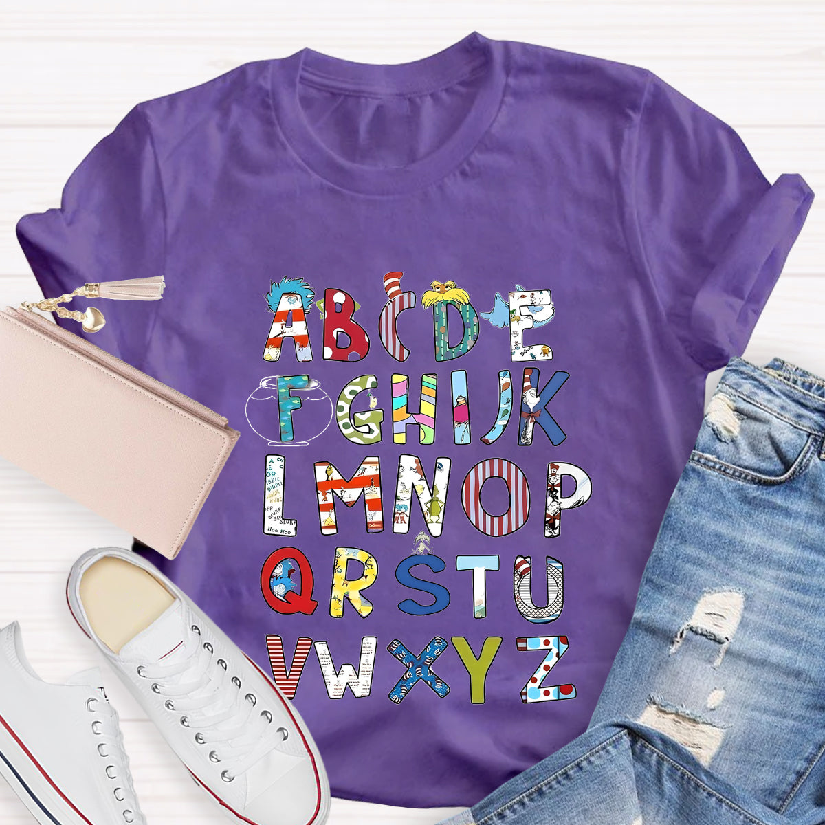 Children's Books Alphabet Teacher T-Shirt