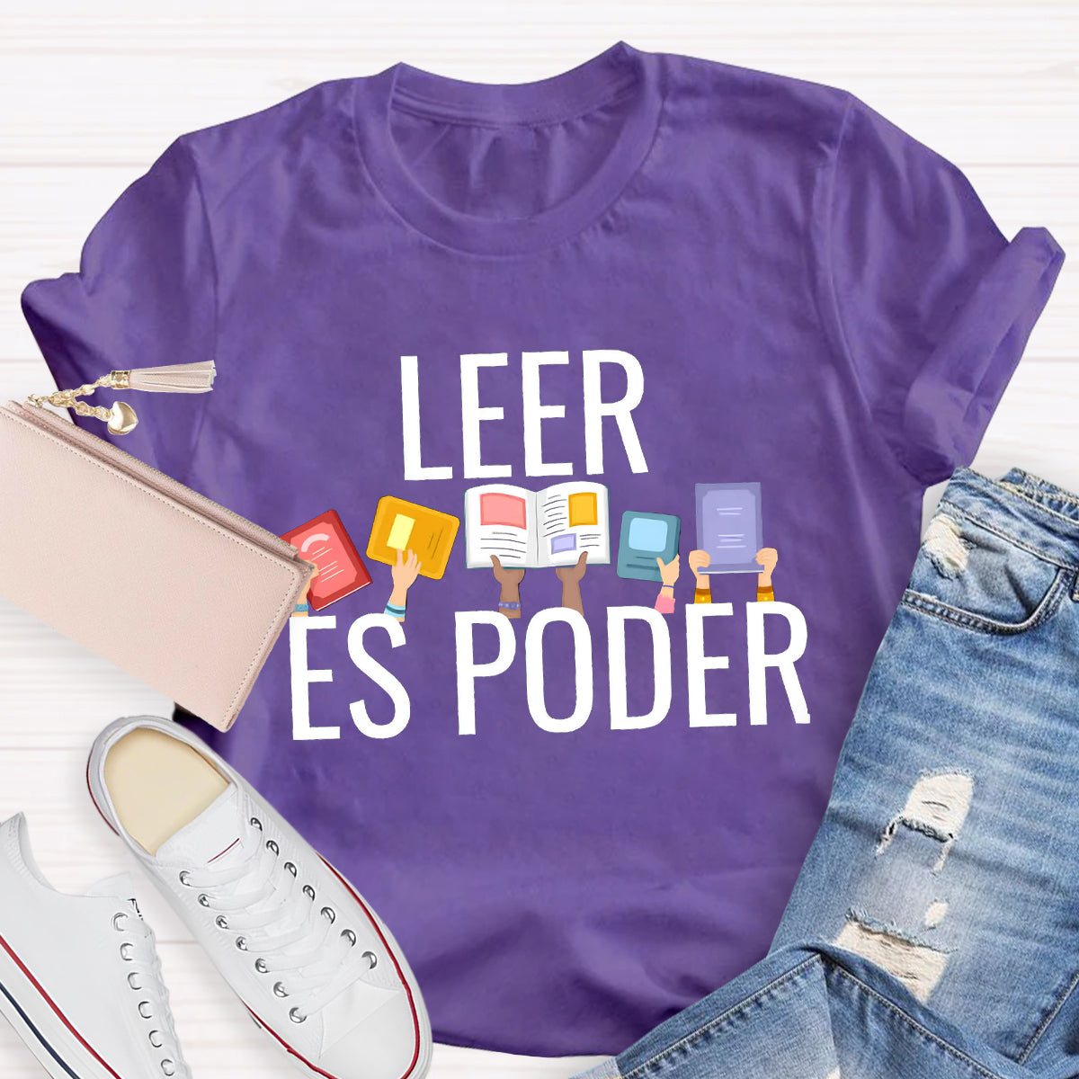 Leer Es Poder Spanish Teacher T-Shirt