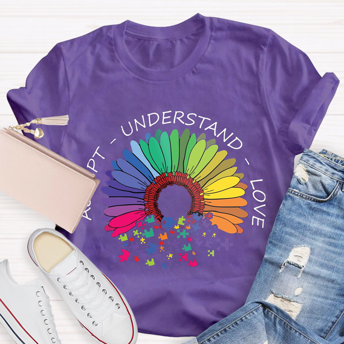 Accept Understand Love Daisy T-Shirt