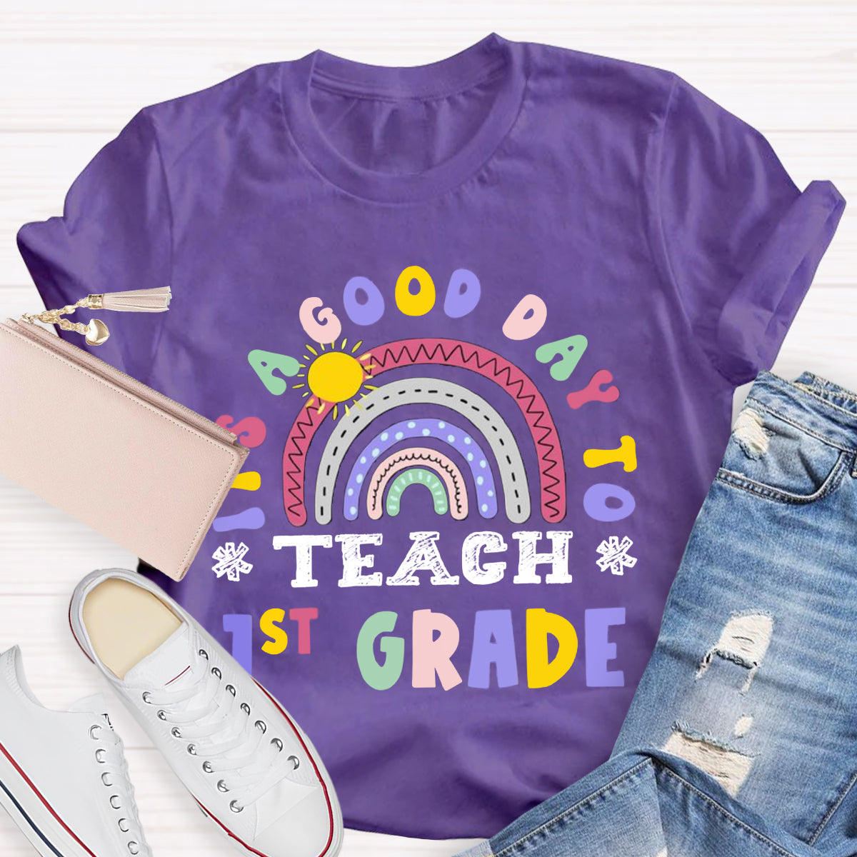 Personalized Grade It's A Good Day To Teach 1st Grade T-Shirt