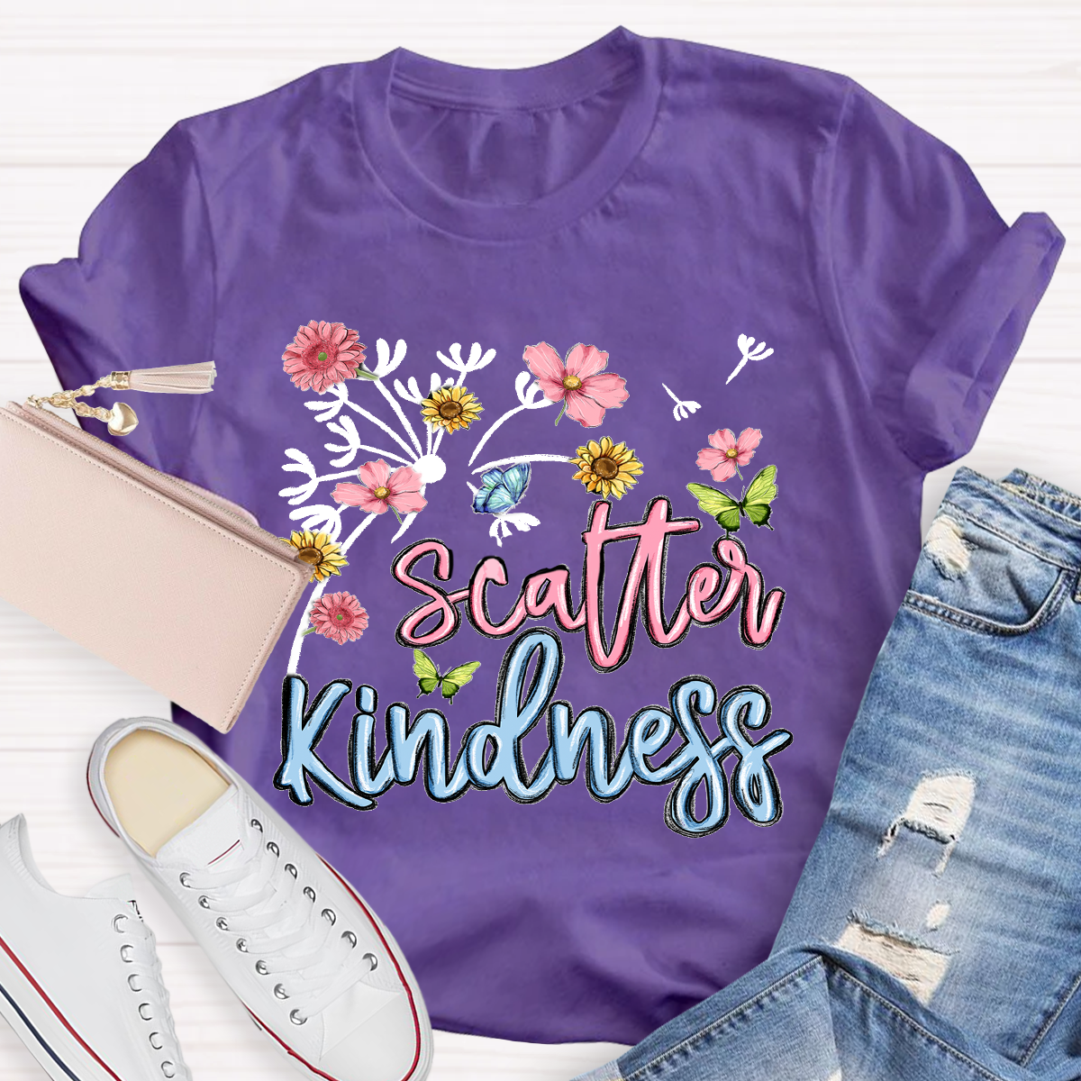 Scatter Kindness Floral T-Shirt