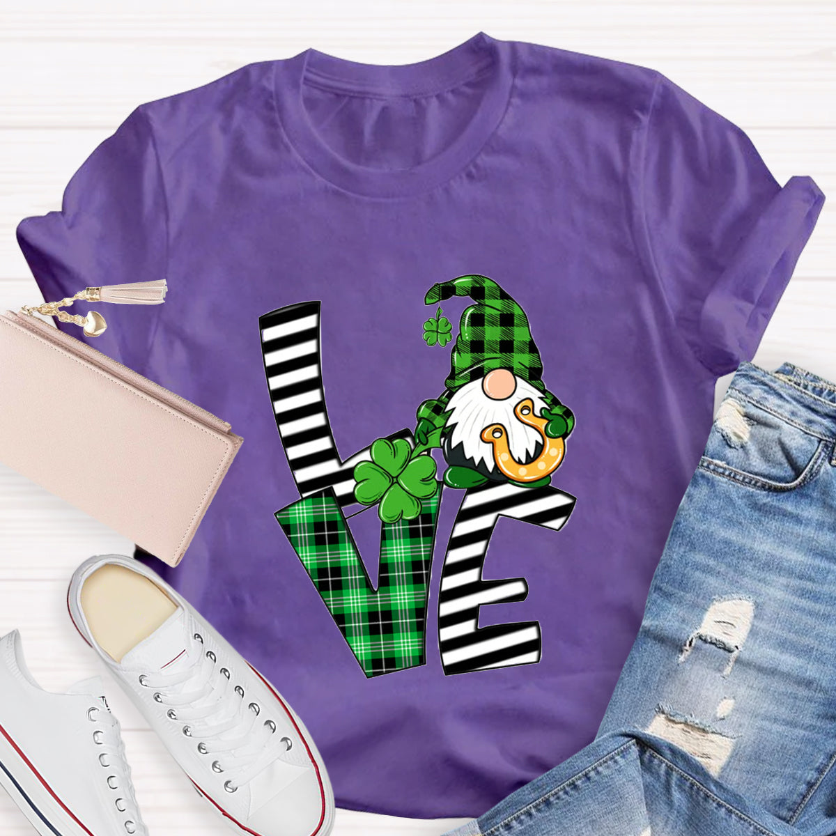 St Patrick's Day Love Gnome T-Shirt