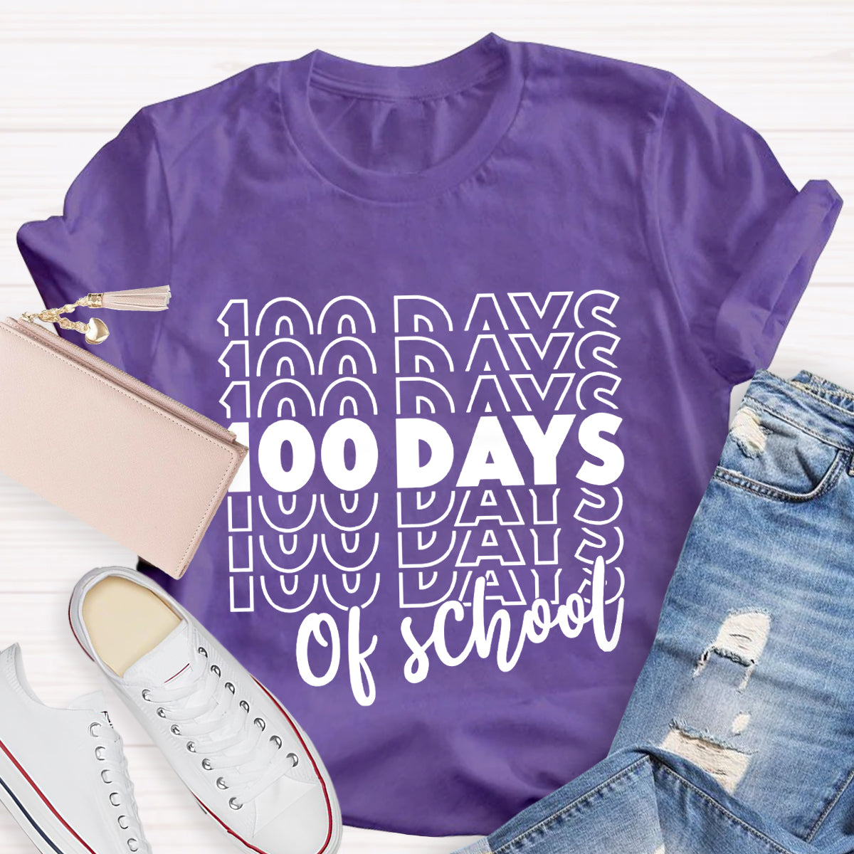 100 Days Of School Teacher T-Shirt