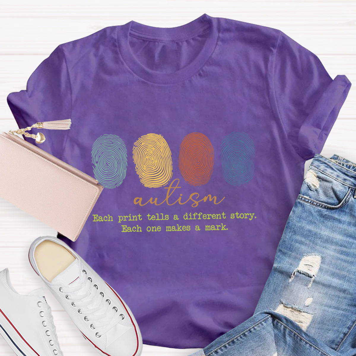 Autism Each Print Tells A Different Story T-Shirt