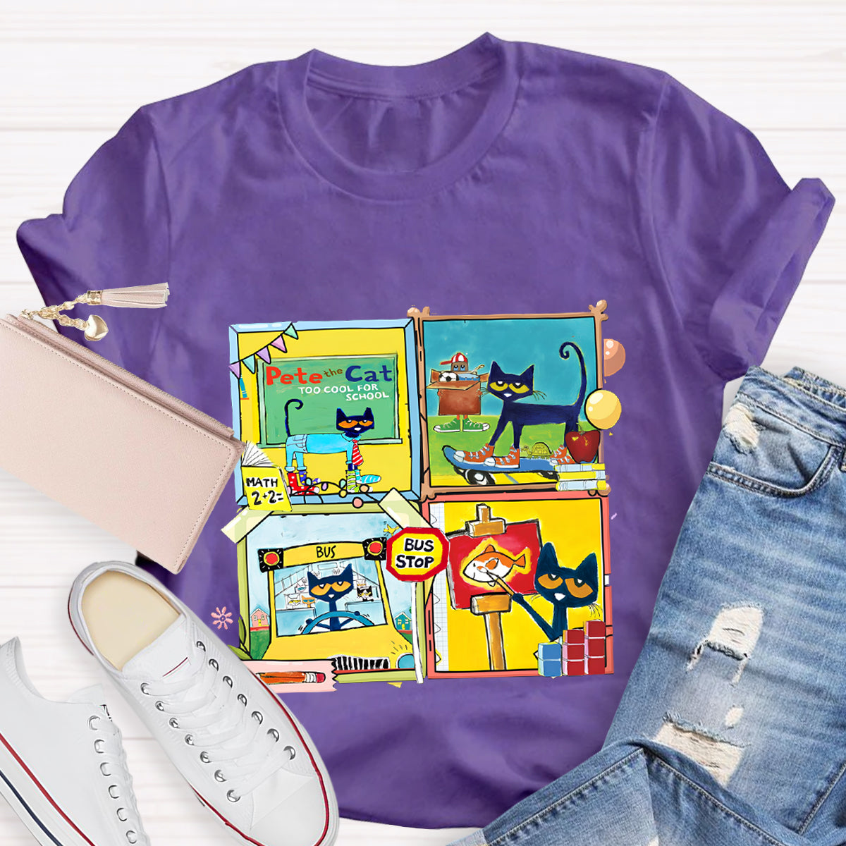 Pete The Cat School  Making Friends And Memories T-Shirt