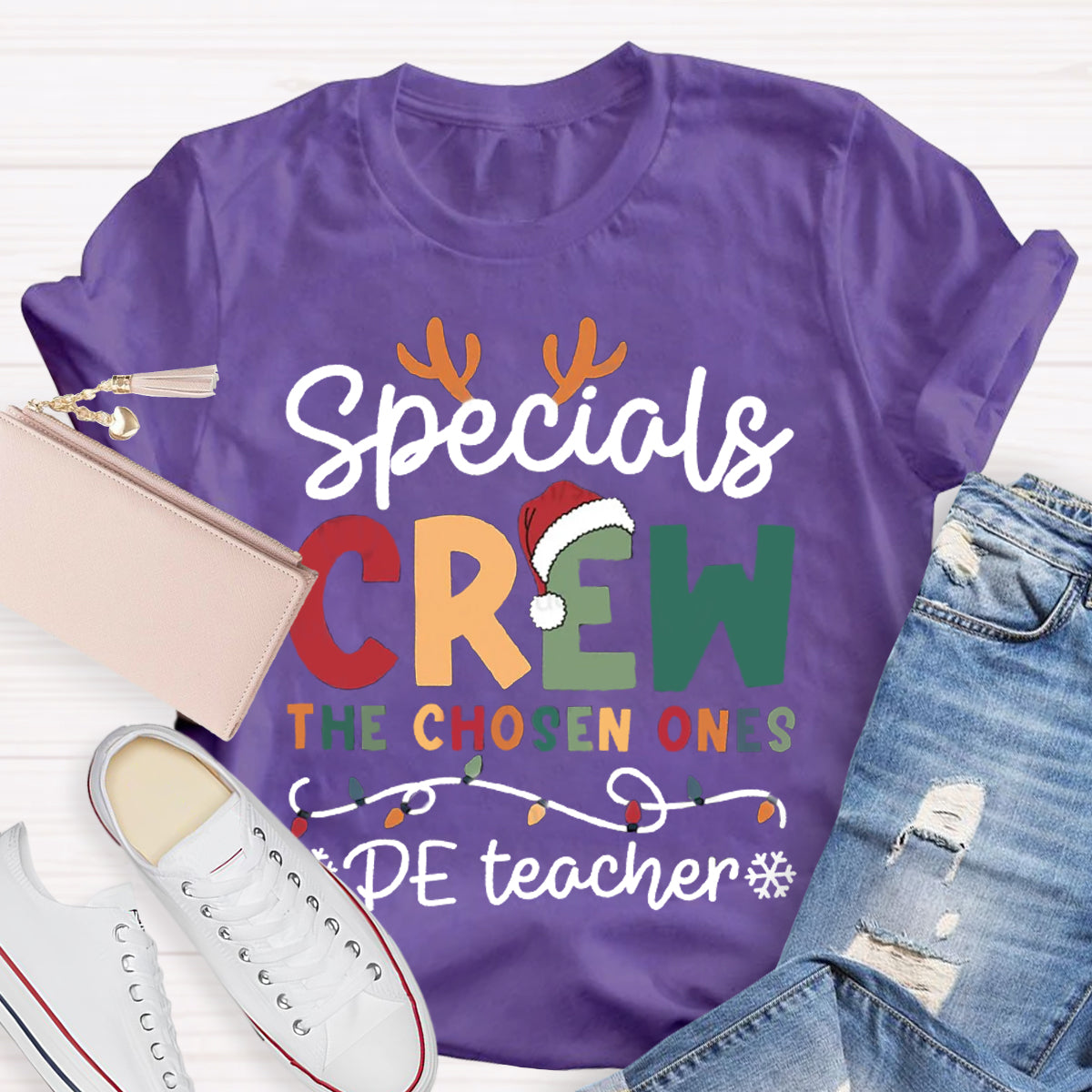 Personalized Subject Specials Crew The Choose Ones PE Teacher T-Shirt