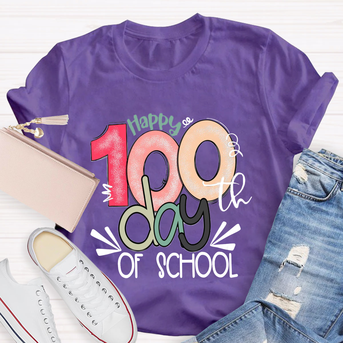 Happy 100th Days Of School T-Shirt