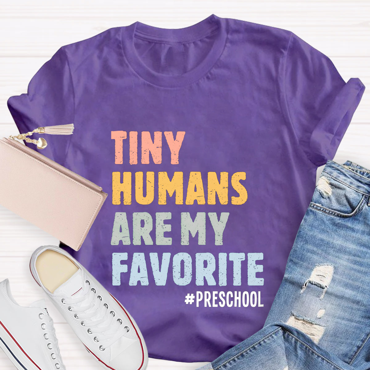 Personalized Grade Tiny Humans Are My Favorite T-Shirt