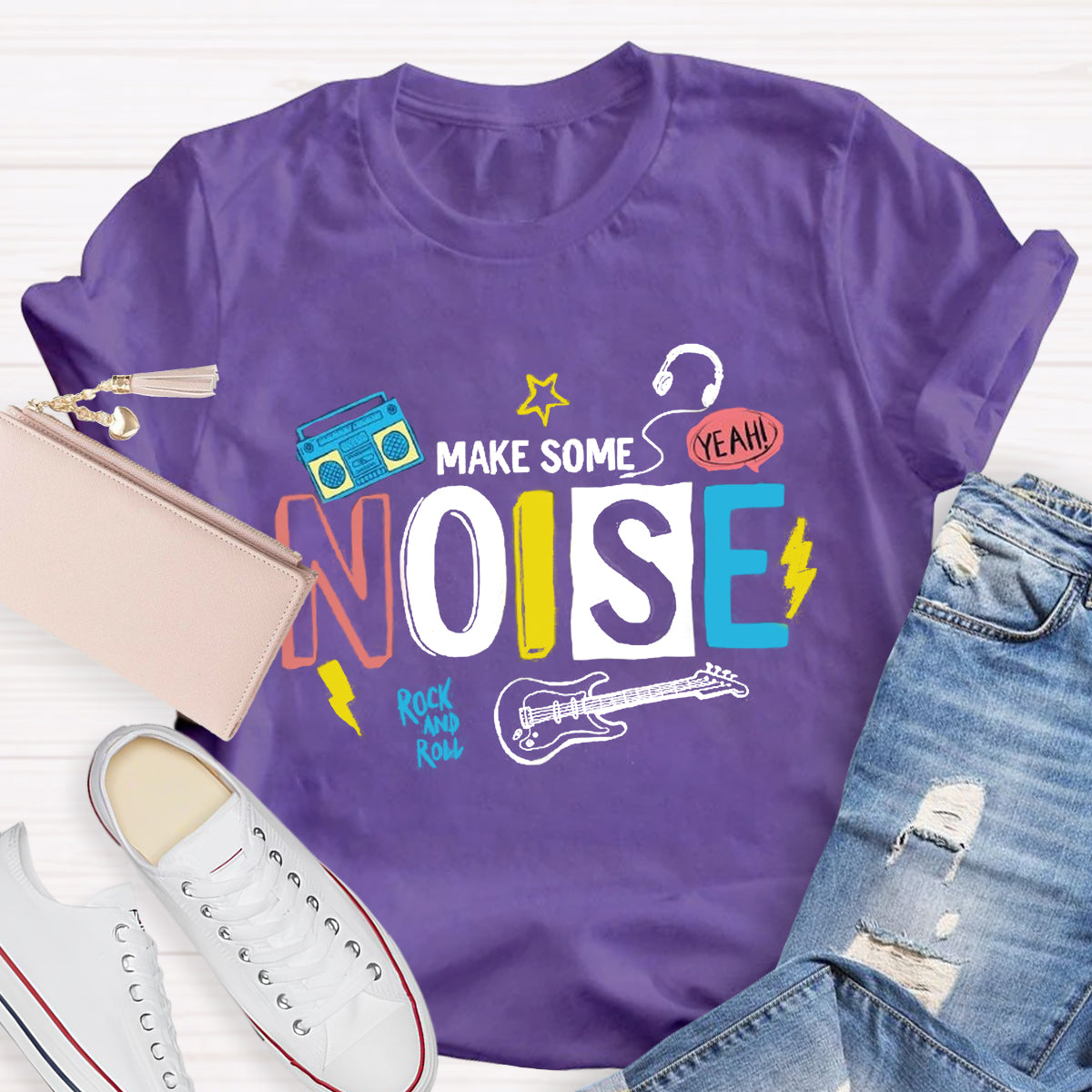 Make Some Noise Music Teacher T-Shirt