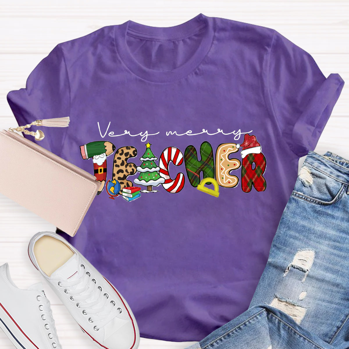 Very Merry Teacher T-Shirt