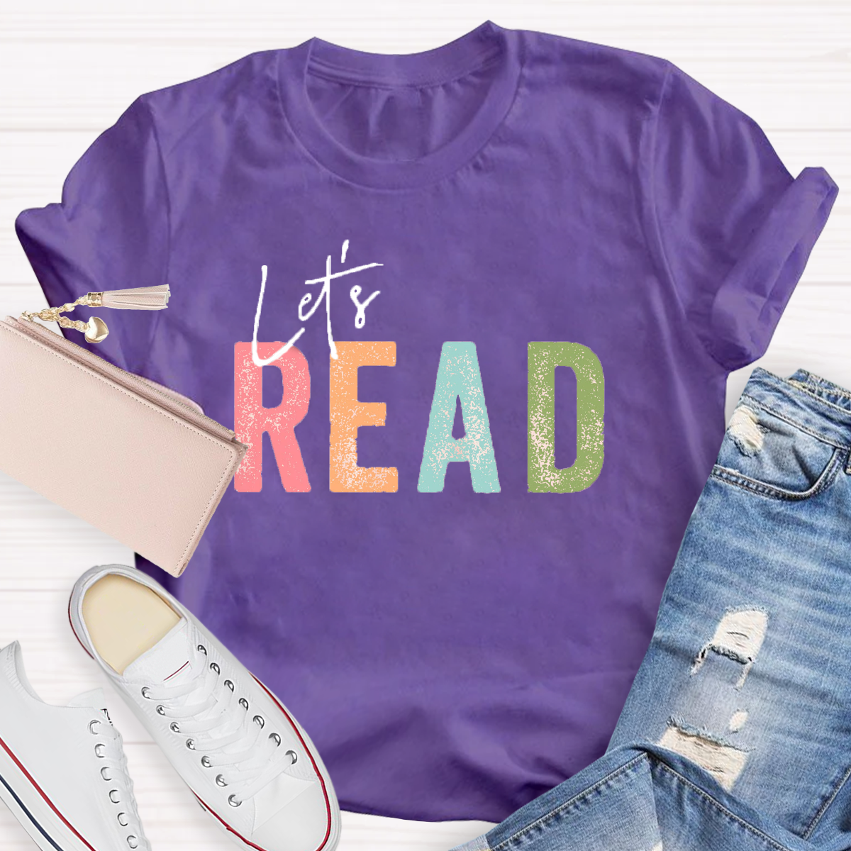 let's Read Teacher T-Shirt