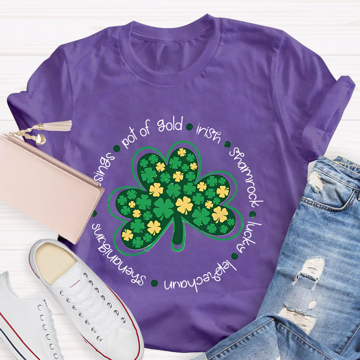 Funny St Patty's Day Shamrock Lucky T-Shirt