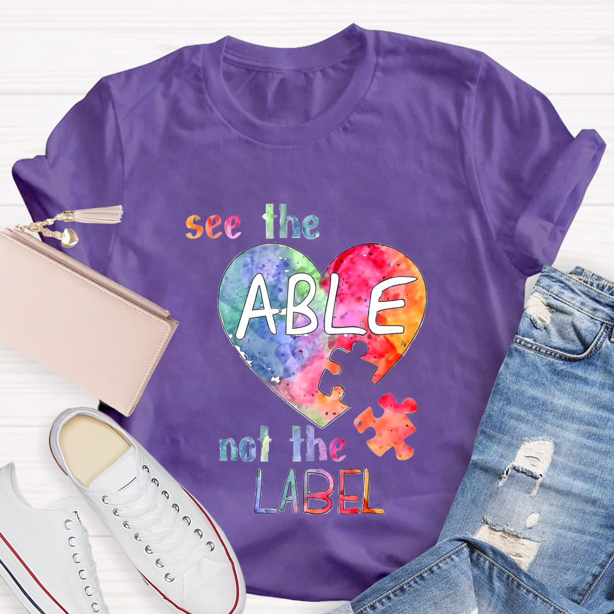 See The Able Not the Label Heart T-Shirt