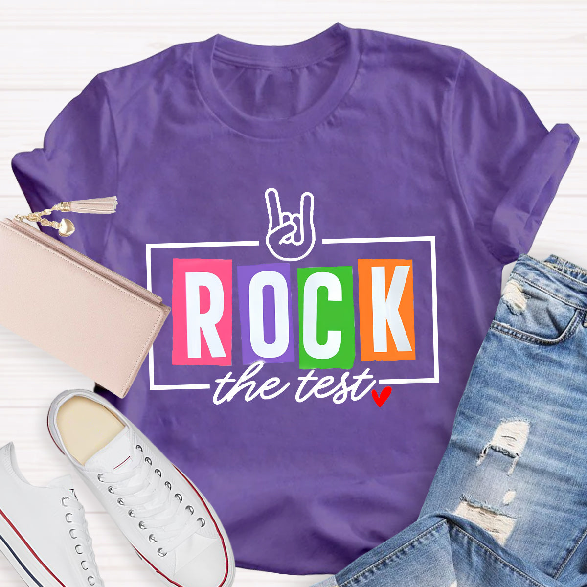 Rock the Test Teacher T-Shirt