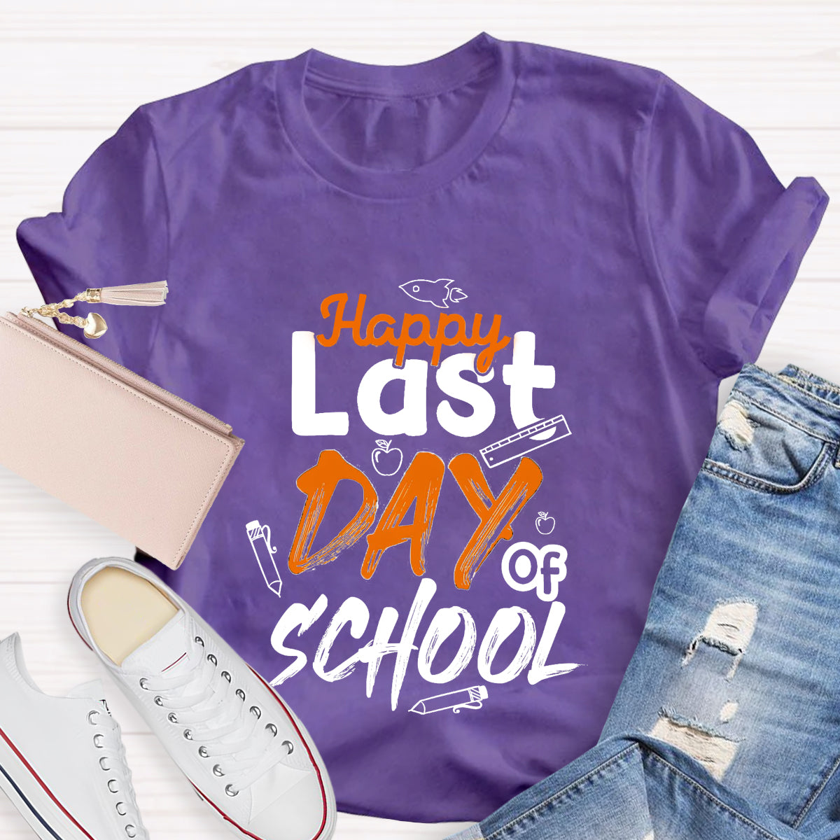 Happy Last Day Of School Ruler T-Shirt