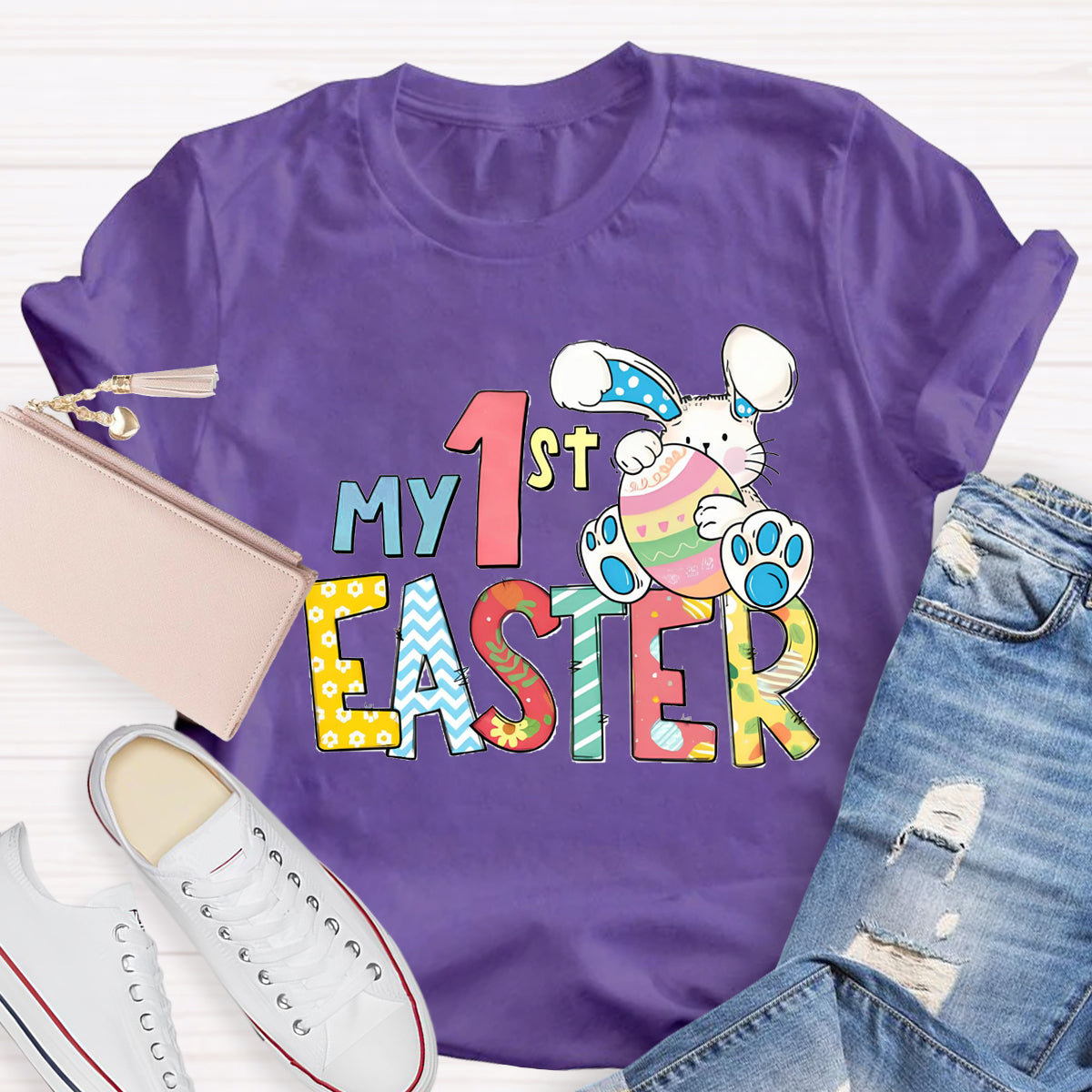 Personalized Grade My 1st Easter Teacher T-Shirt