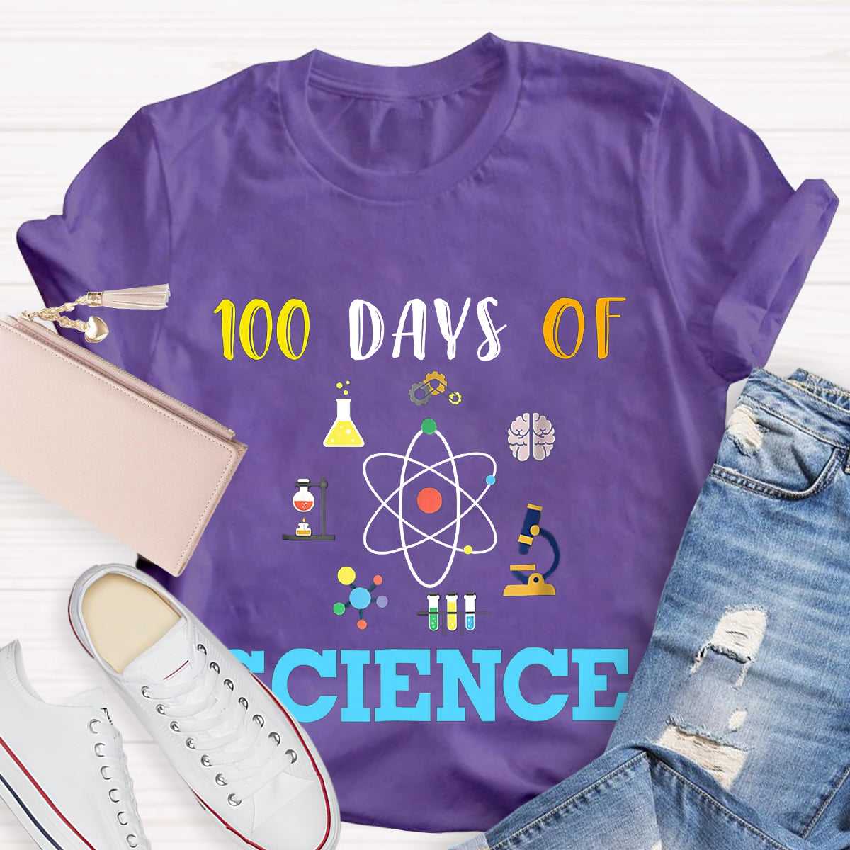 100 Days Of Science Teacher T-Shirt