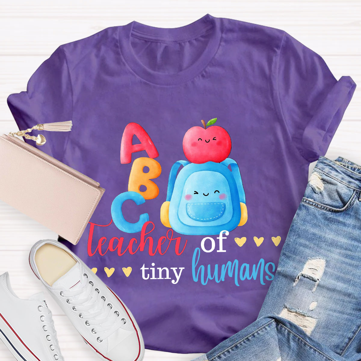 ABC Teacher Of Tiny Humans T-Shirt