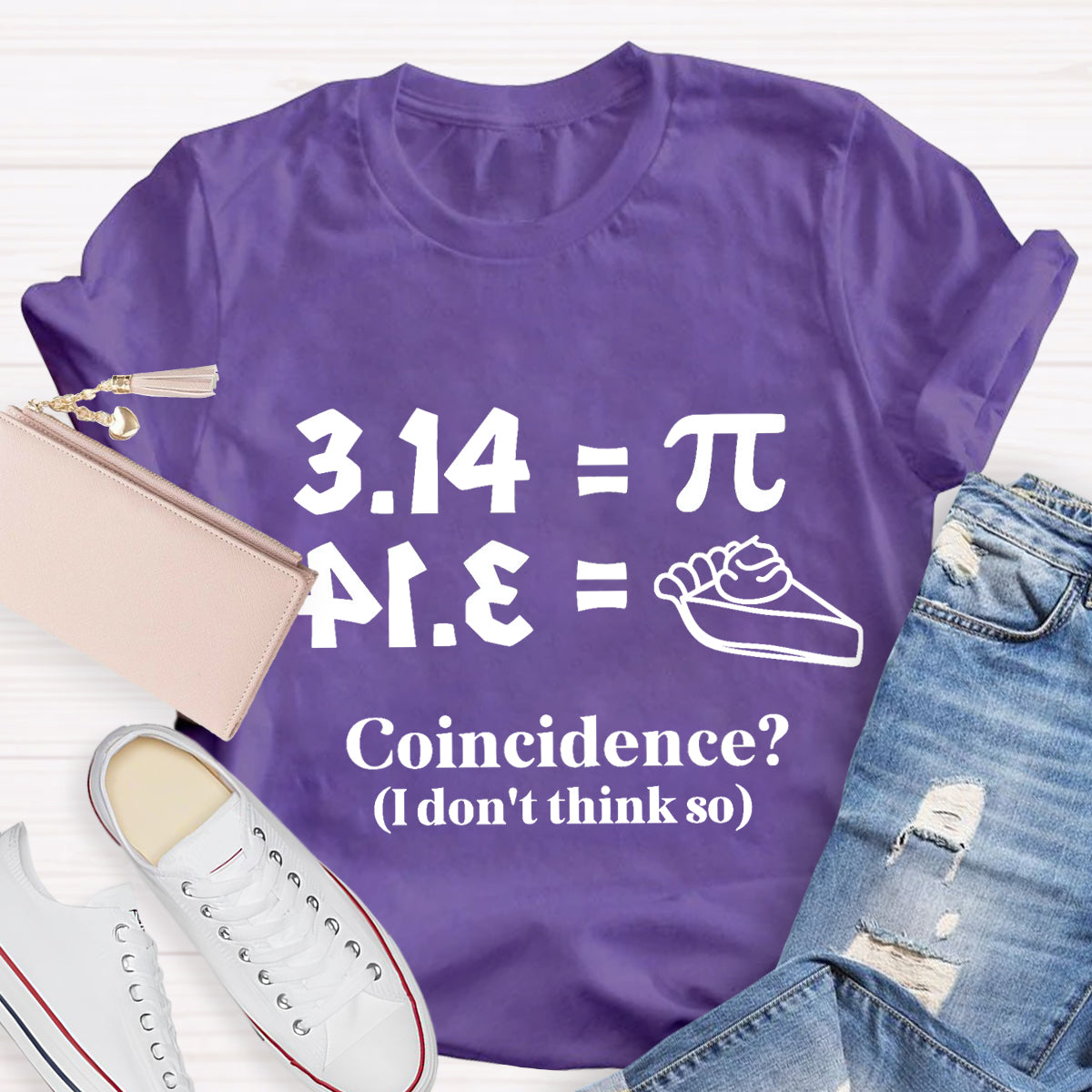 Pi Equals Pie Funny Math Teacher T-Shirt