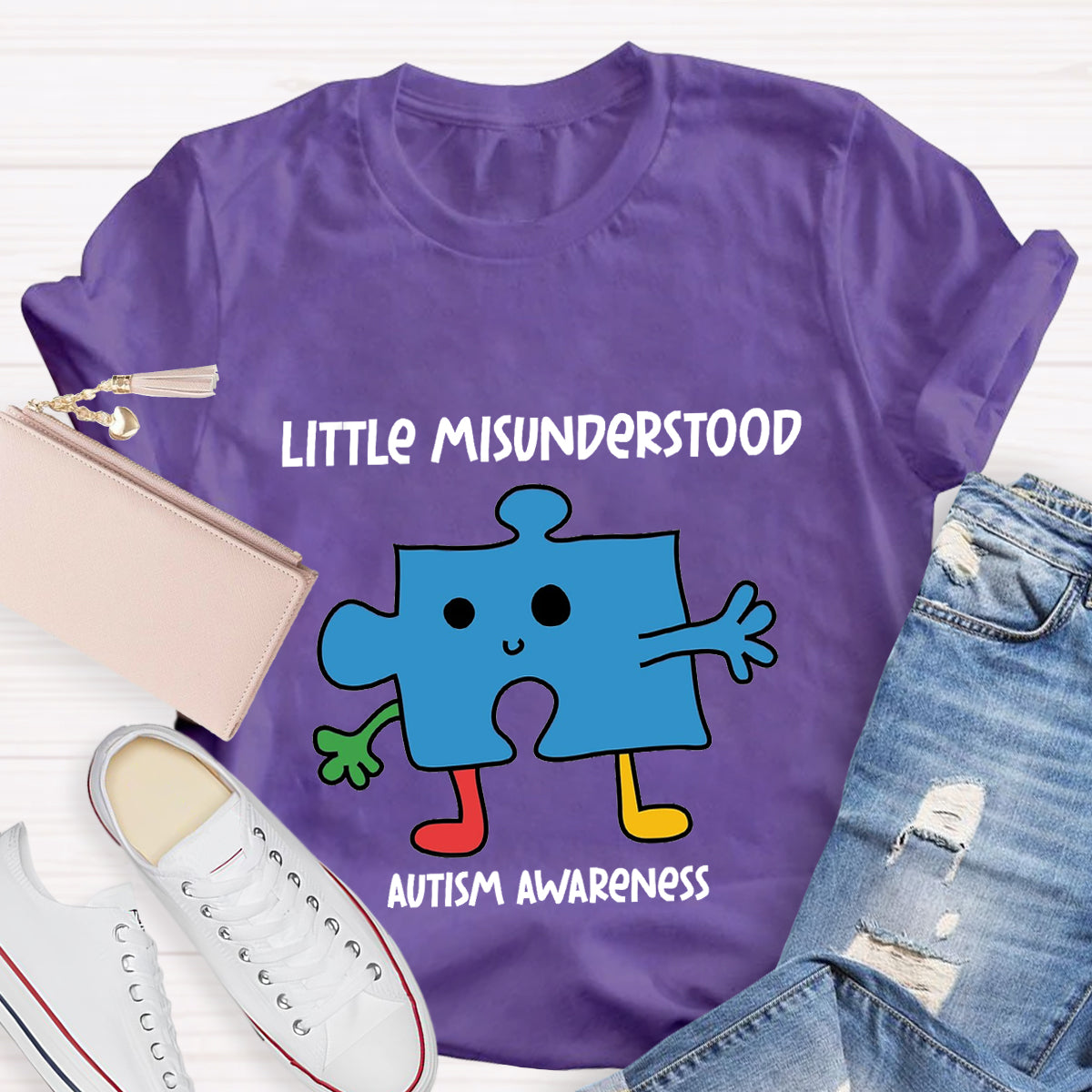 Little Misunderstood Puzzle Autism Awareness T-Shirt