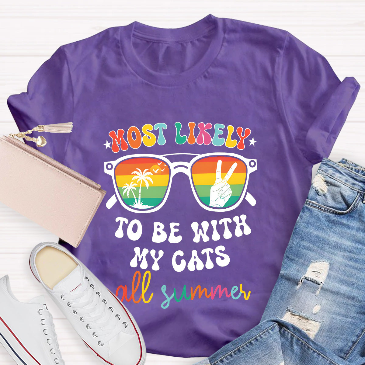 Personalized Text Most Likely To Do Something All Summer T-Shirt