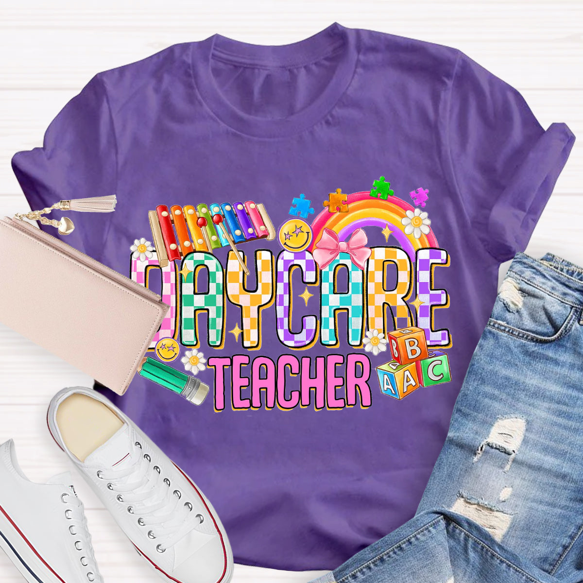 Rainbow Daycare Teacher T-Shirt