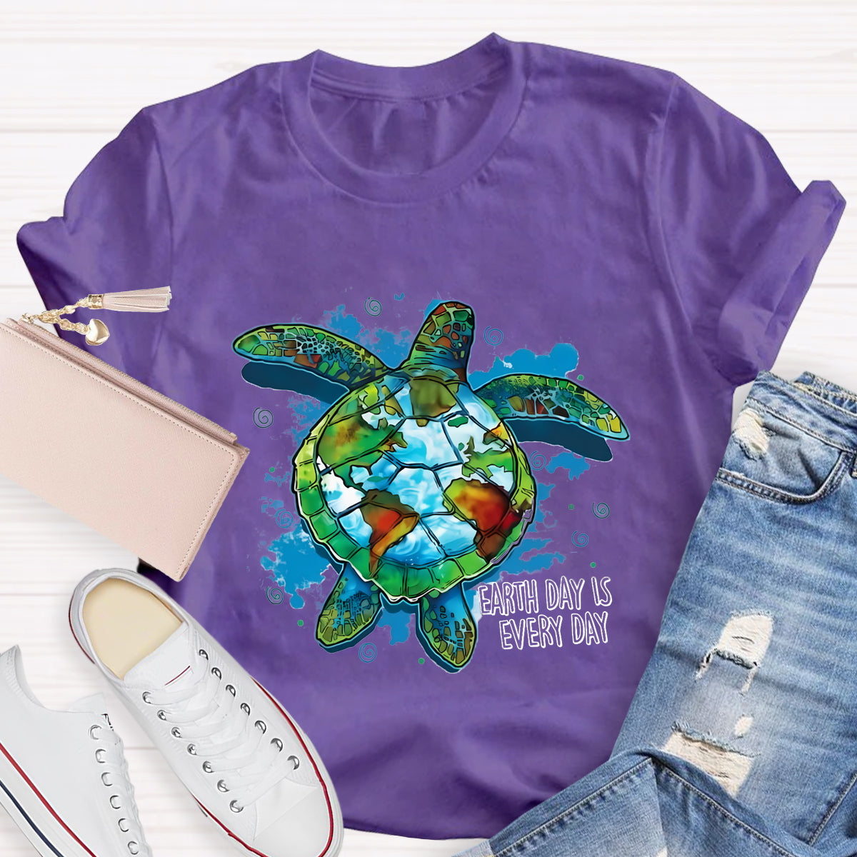 Earth Day Is Every Day Save Turtle T-Shirt