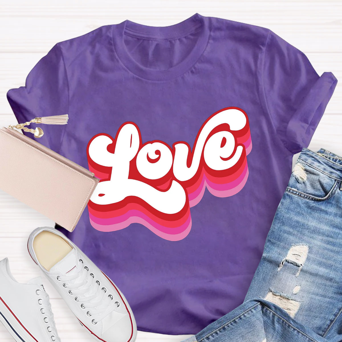 Retro Valentines Love T-Shirt