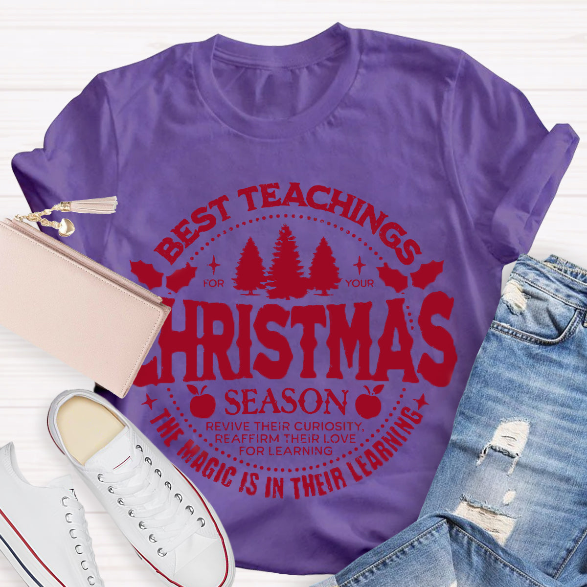 Best Teacher Christmas Season T-Shirt