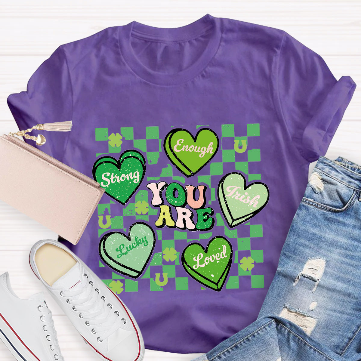 Retro Lucky Charm You Are Loved T-Shirt