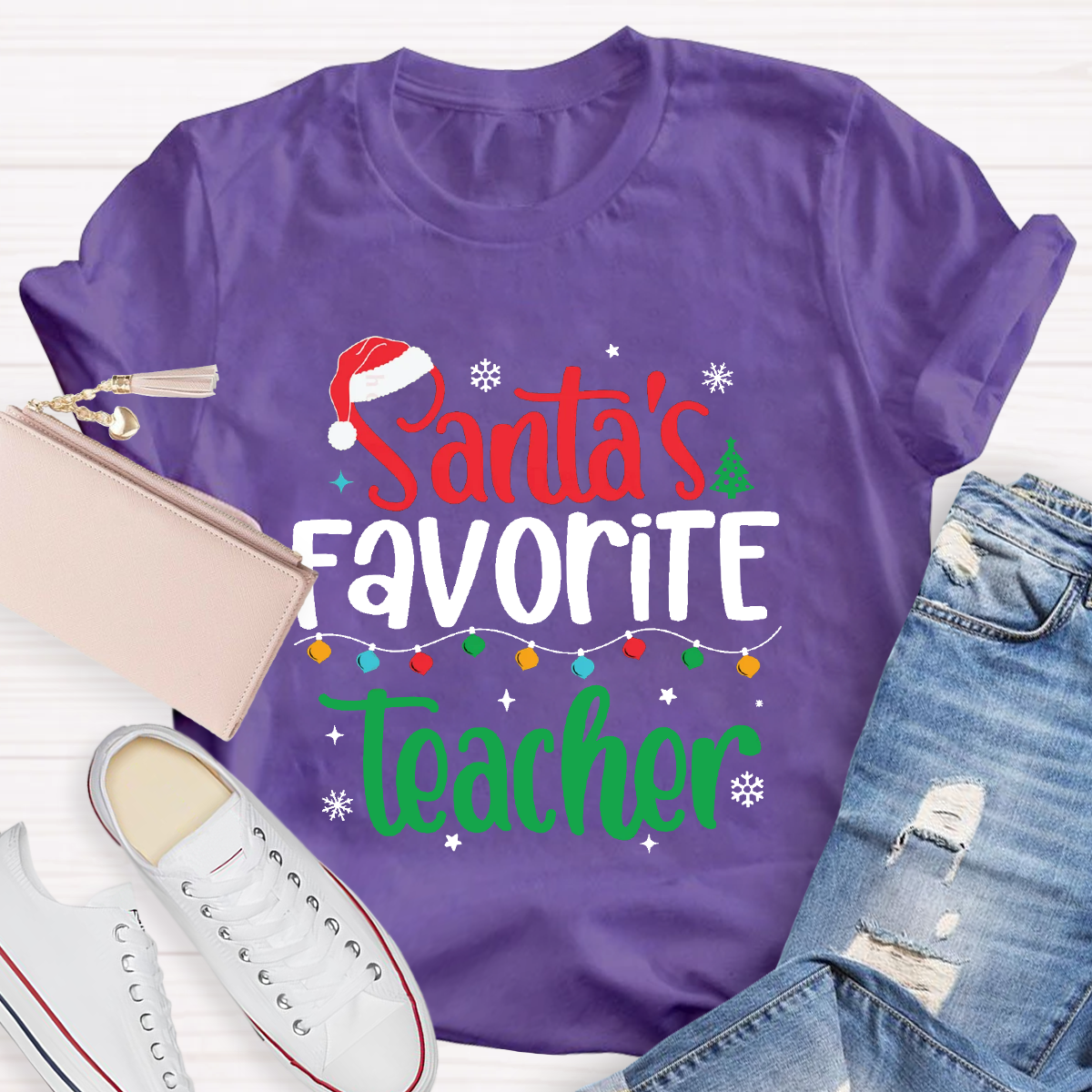 Santa's Favorite Teacher T-Shirt