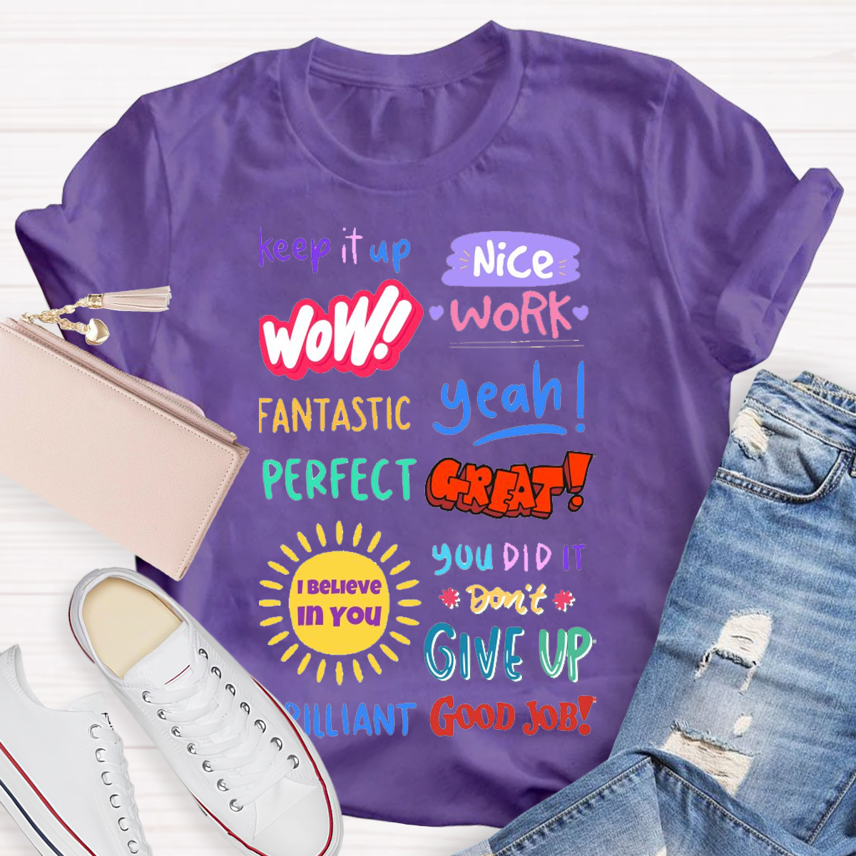 Inspirational Teacher Design Empowering Educators With Style T-shirt