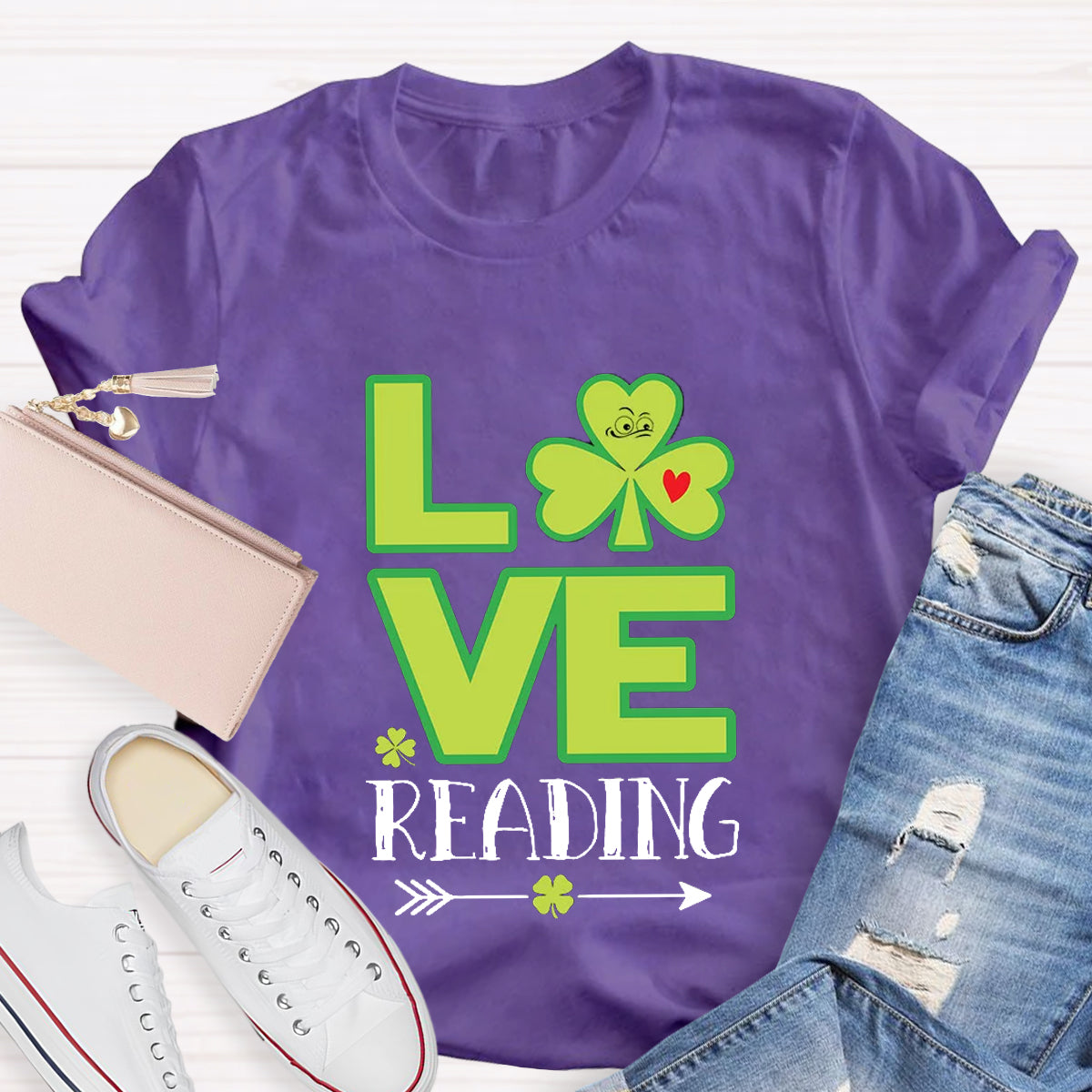 Love Reading Funny St Patricks Day T-Shirt