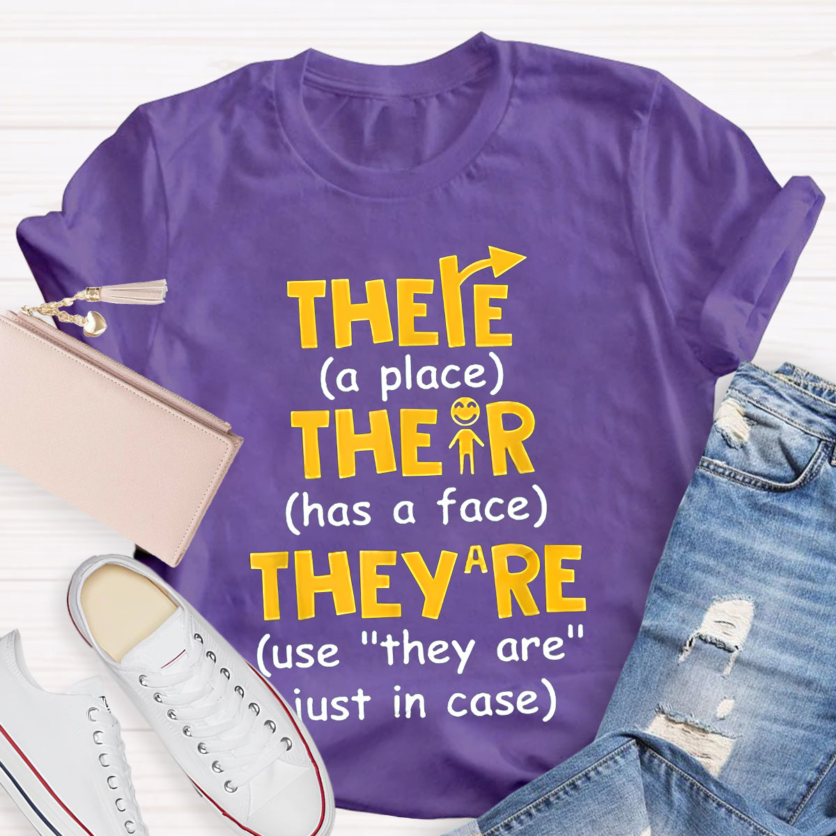 There Their They’re English Grammar T-Shirt