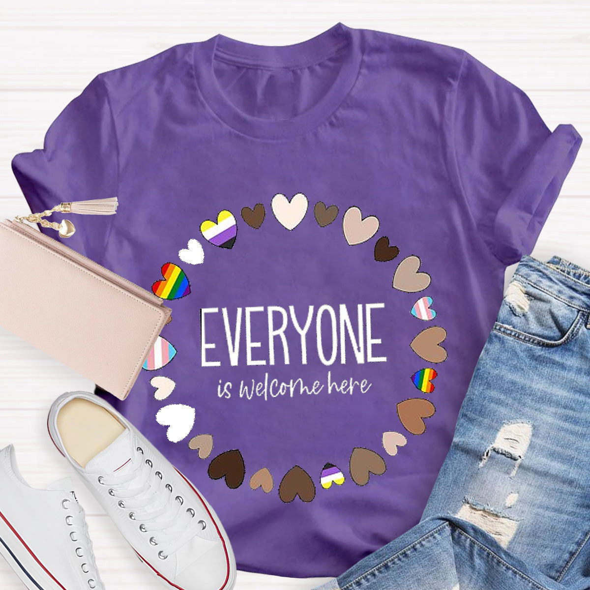 Everyone Is Welcome Teacher T-Shirt