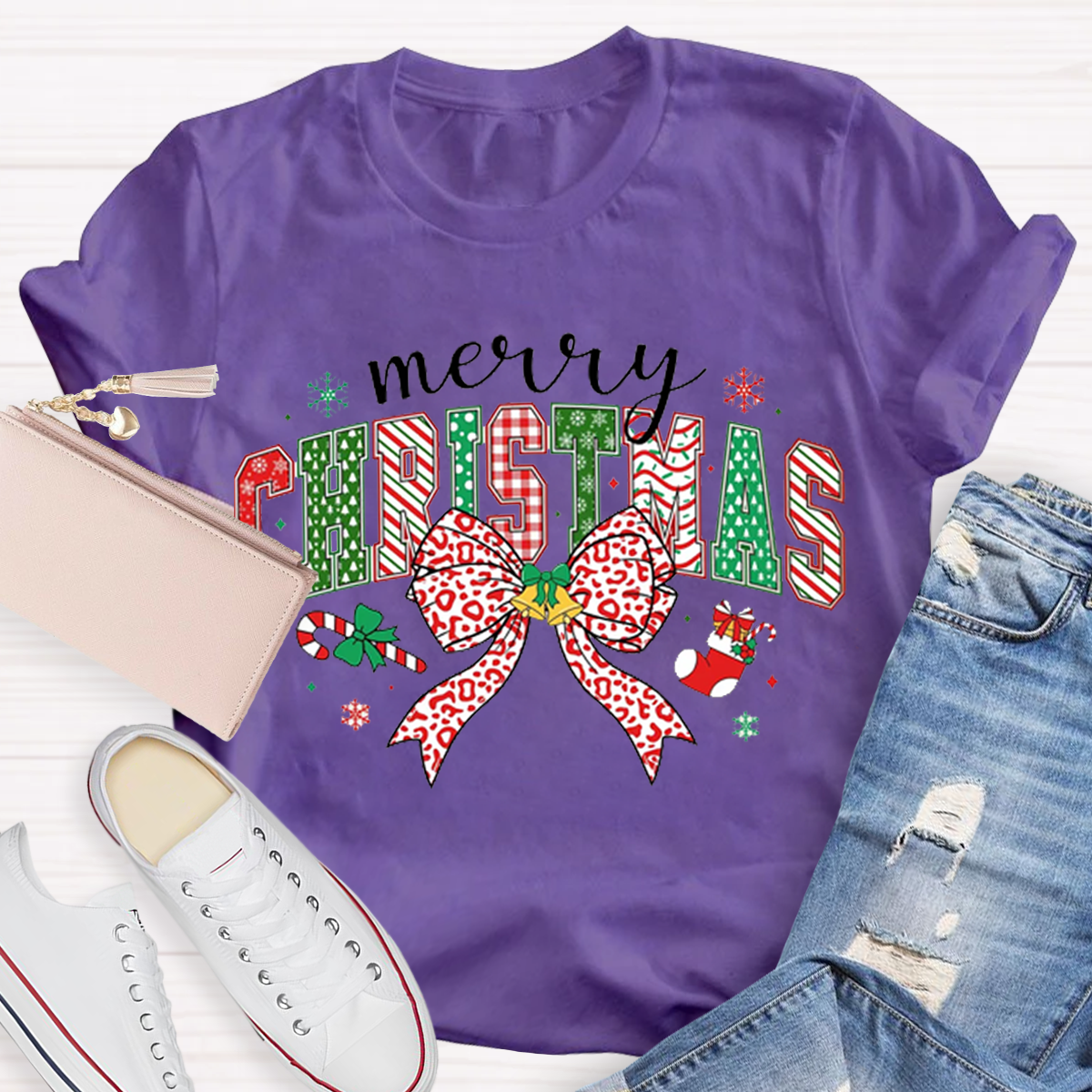 Cute Merry Christmas Teacher T-Shirt