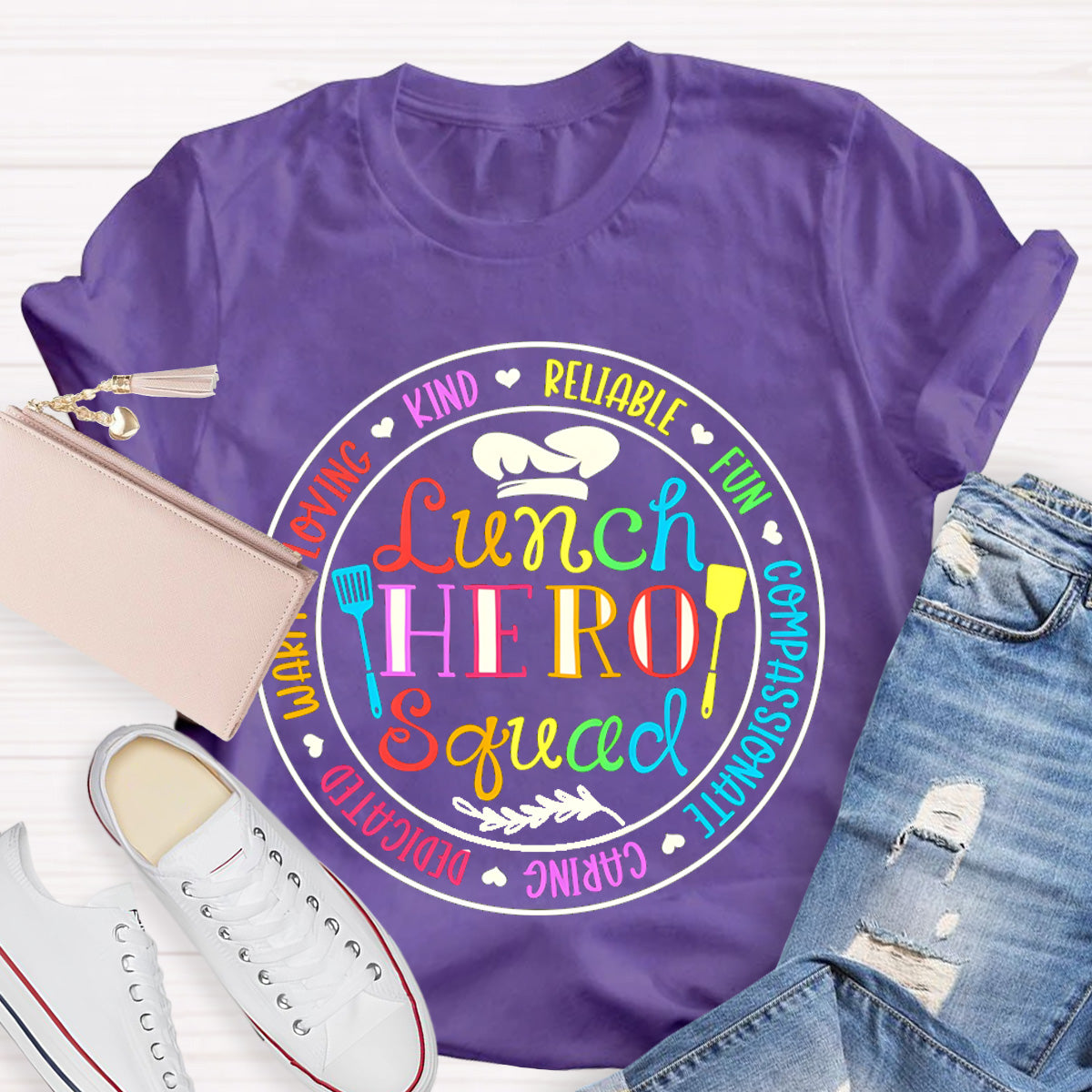Lunch Hero Squad Warm Loving Kind T-Shirt