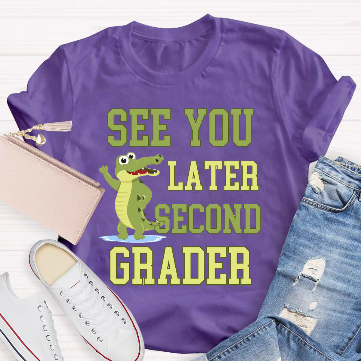 Personalized Grade See You Later Second Grader Teacher T-Shirt