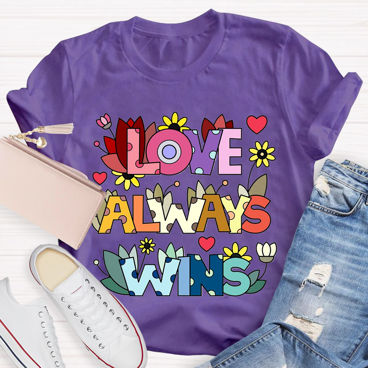 Love Always Wins Floral T-Shirt