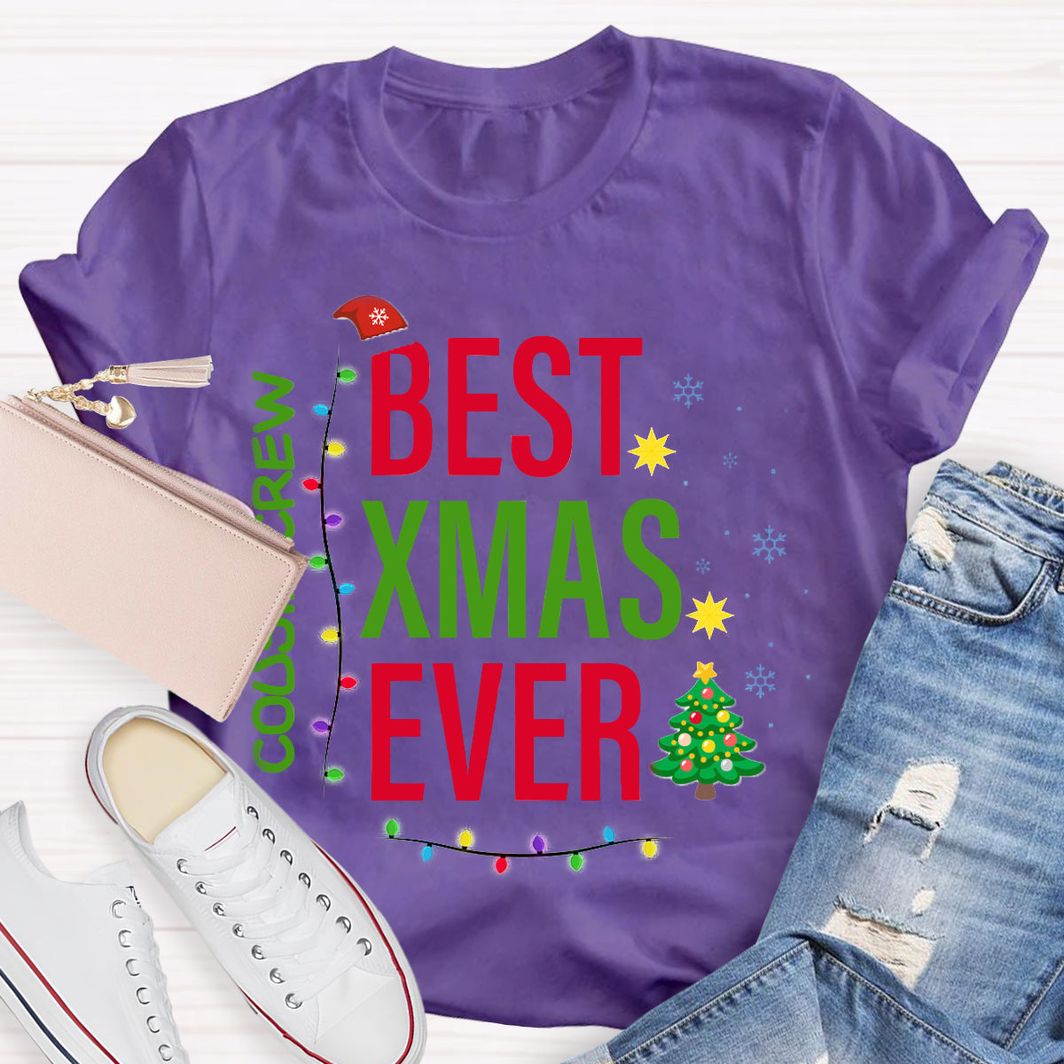 Personalized Team Name Best Xmas Ever T-Shirt