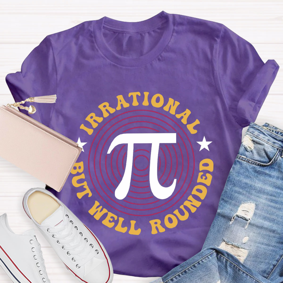 Irrational But Well Rounded Math Day T-Shirt