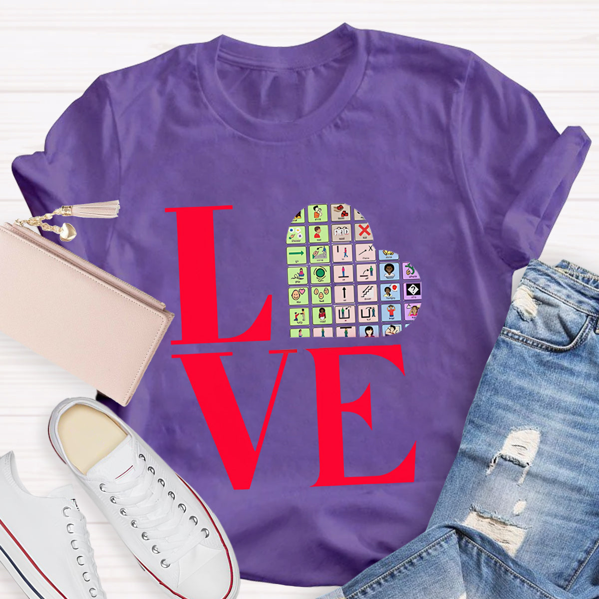 Valentine's AAC for Speech Therapist Teacher T-Shirt