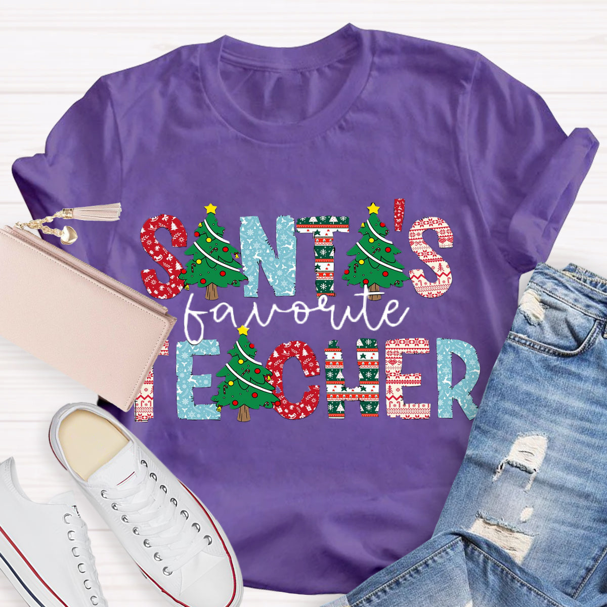 Santa's Favorite Teacher T-Shirt