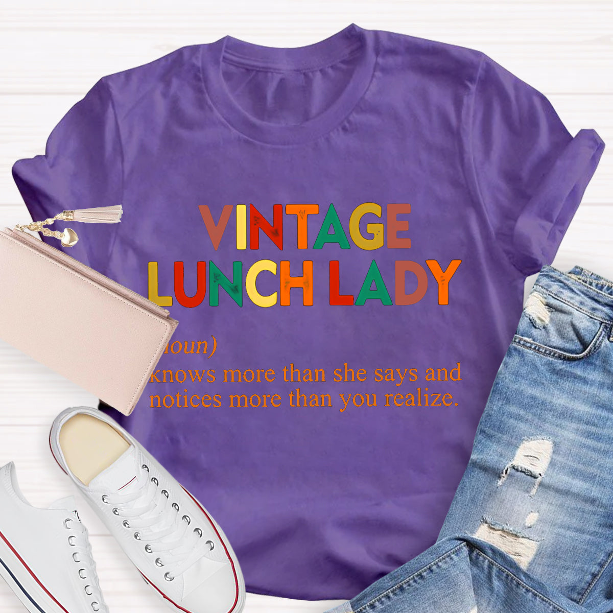 Vintage Lunch Lady Teacher T-Shirt