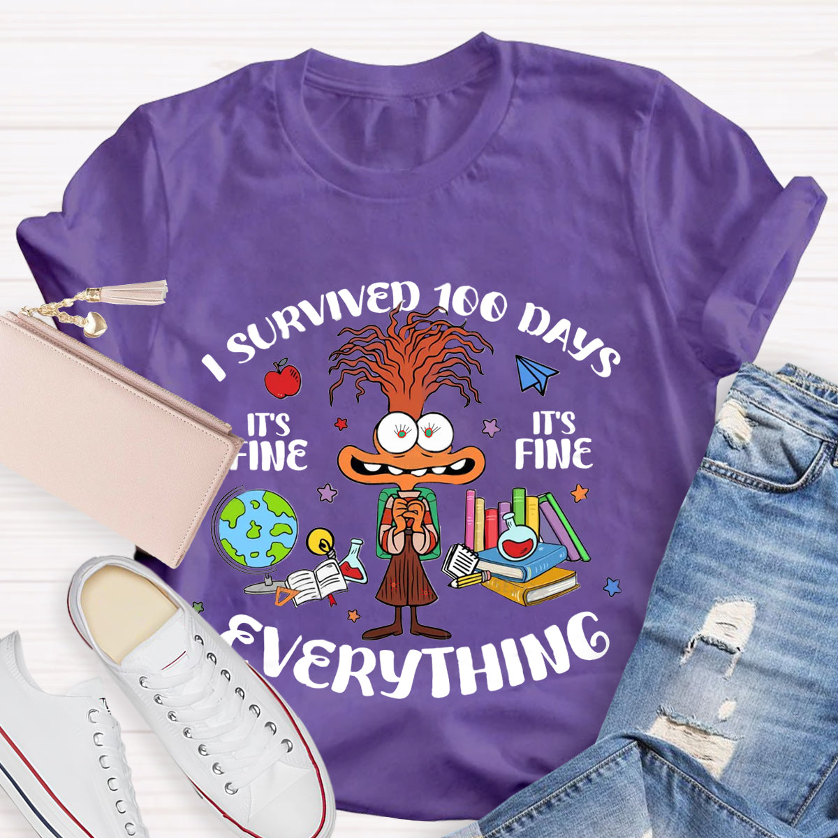 I Survived 100 Days Of School T-Shirt