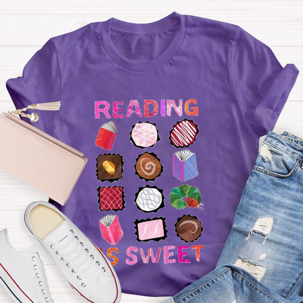 Reading Is Sweet Teacher T-Shirt