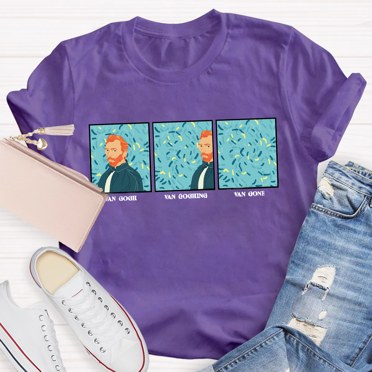 Van Gogh Van Going Van Gone Art Teacher T-Shirt