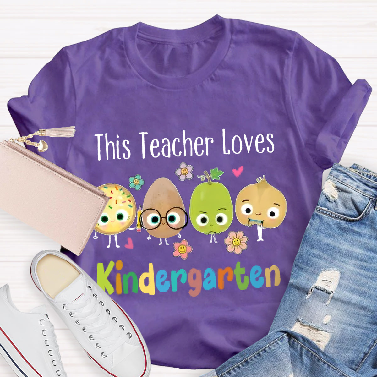 Personalized Grade This Teacher Loves T-Shirt