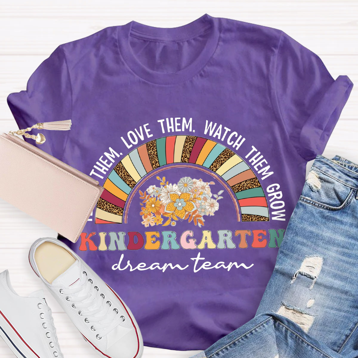 Personalized Grade Dream Team Teach Them Love Them T-Shirt