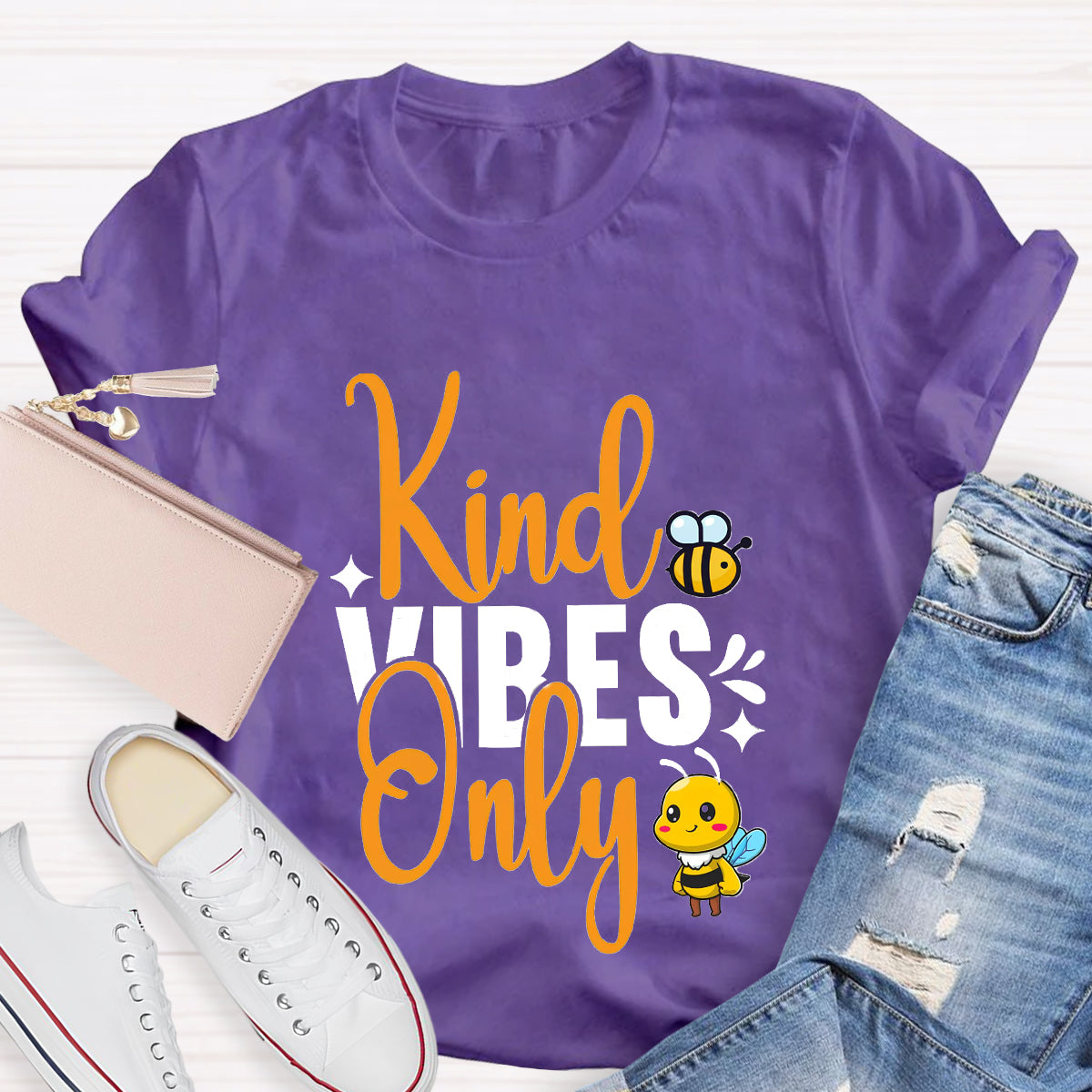 Kind Vibes Only Teacher T-Shirt